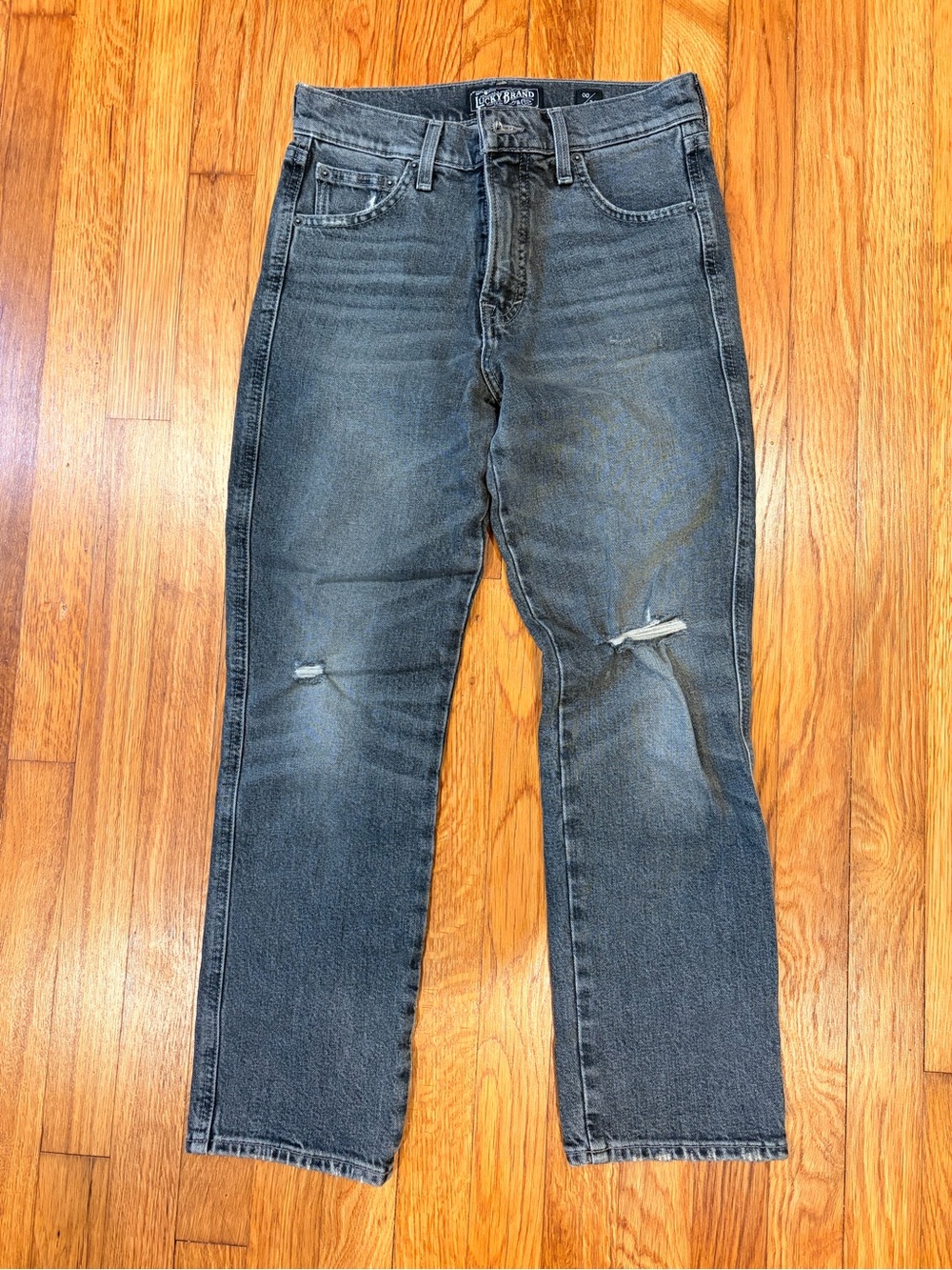 Lucky Brand Straight Cropped Black Jeans